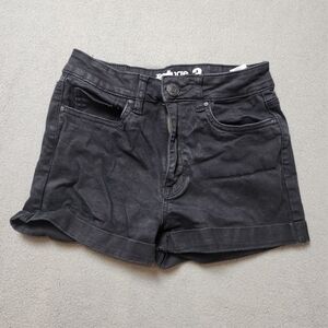 Black High Rise Denim Shorts Miami High Rise Size 3 Jean Shorts